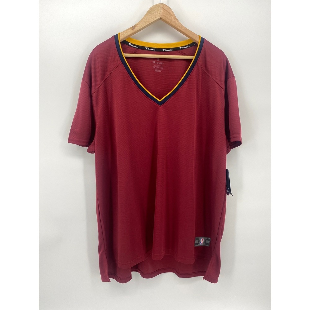 Fanatics NBA Authentic Fast Break Jersey Shirt Mens 3XL Wine Red V-Neck NWT